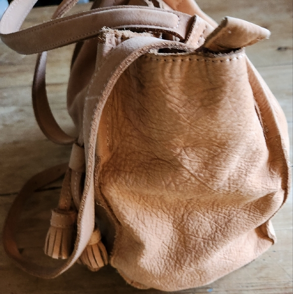 Anthropologie × Miss Albright Sandrine leather tote with tassels - Picture 6 of 8